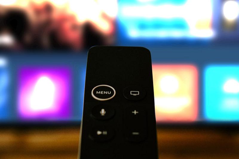 controlling SiriusXM for business with an Apple TV remote